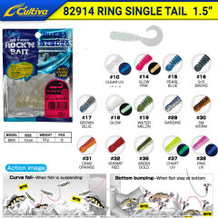 Owner 82914 Ring Single Tail Lrf Silikonu 3.5 cm