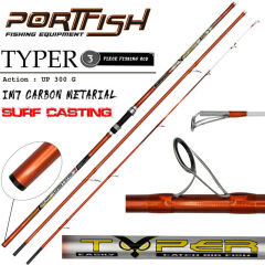 Portfish Typer 425 cm 3 Parça Surf Kamış 300 gr