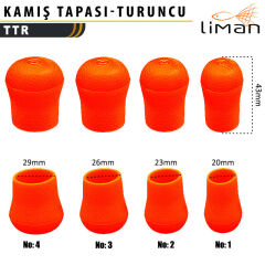 Liman Kamış Tapası Turuncu - 10 Adetli