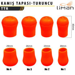Liman Kamış Tapası Turuncu - 10 Adetli