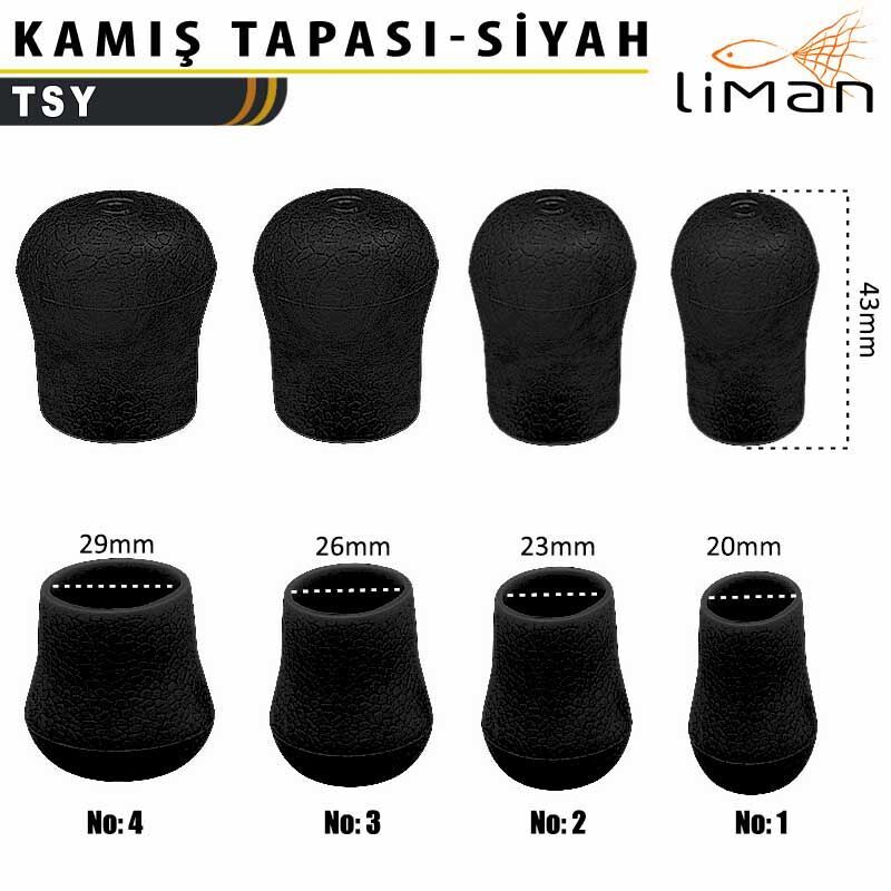 Liman Kamış Tapası Siyah - 10 Adetli