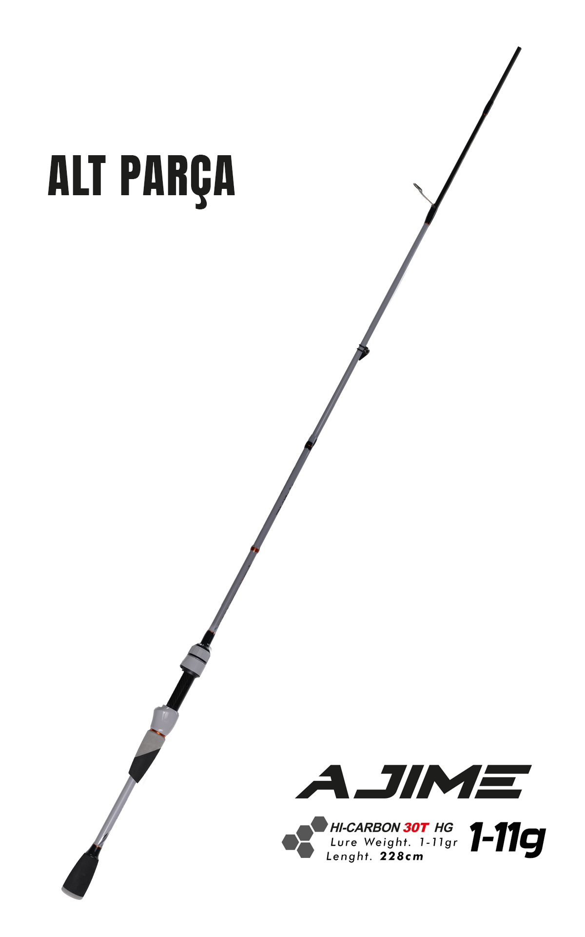 Fujin Ajime 228cm 1-11gr LRF Kamışı #2 Alt Parça