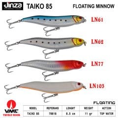 Jinza Taiko 85 mm 11 gr Maket Balık