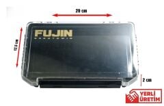 Fujin Tackle Box 30PC İnce Maket Balık Kutusu Siyah