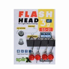 SPIINX FLASH HEAD JIGHEAD KIRMIZI  2.2G #7 4P