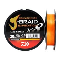 JBRAID EXPEDITION 8 BRAID 150M, SMASH ORANGE, İP MİSİNA