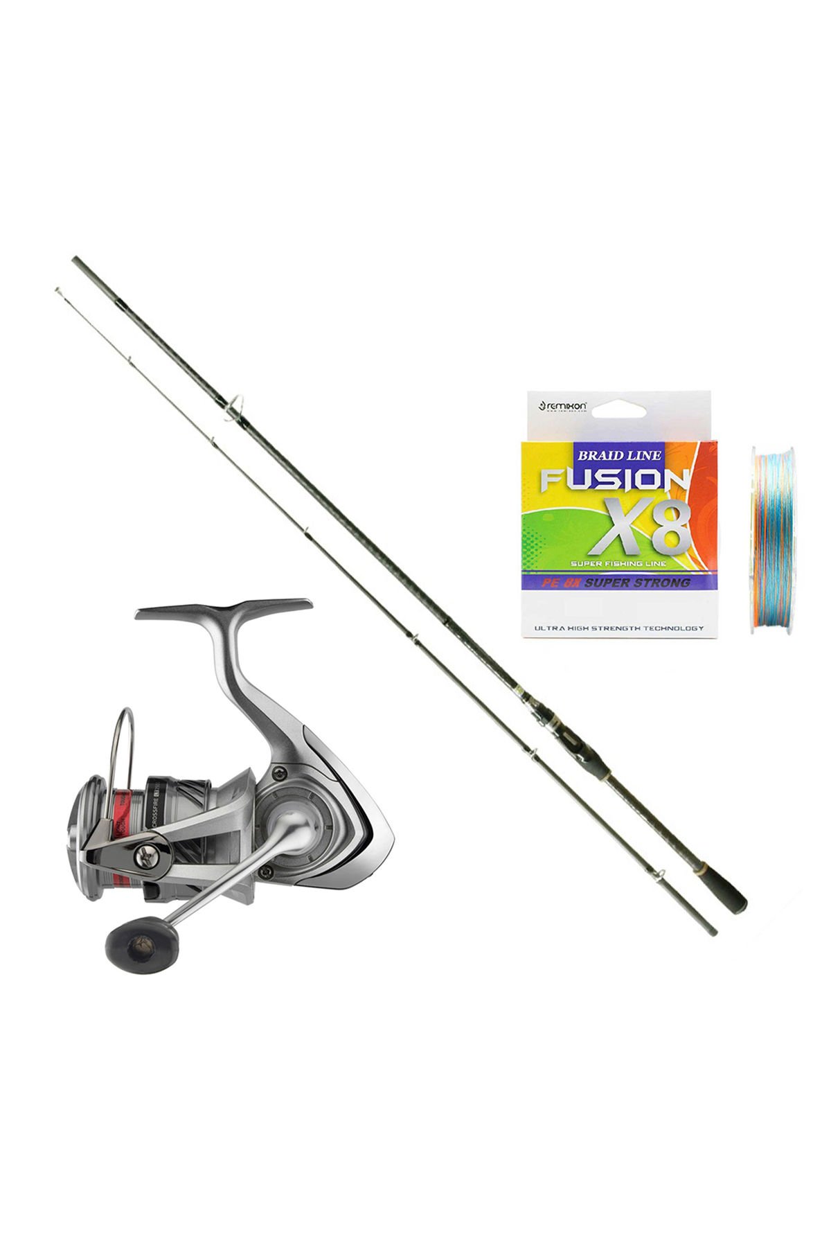 Daiwa Crossfire 3000 - Fujin Newcrow 270cm 10-40gr Spin Olta Seti