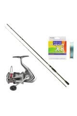 Daiwa Crossfire 3000 - Fujin Newcrow 270cm 10-40gr Spin Olta Seti