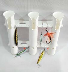 PLASTİK KAMIŞ YUVASI 3 LÜ BEYAZ