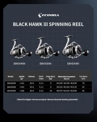Ecooda Black Hawk III 4000 Olta Makinesi