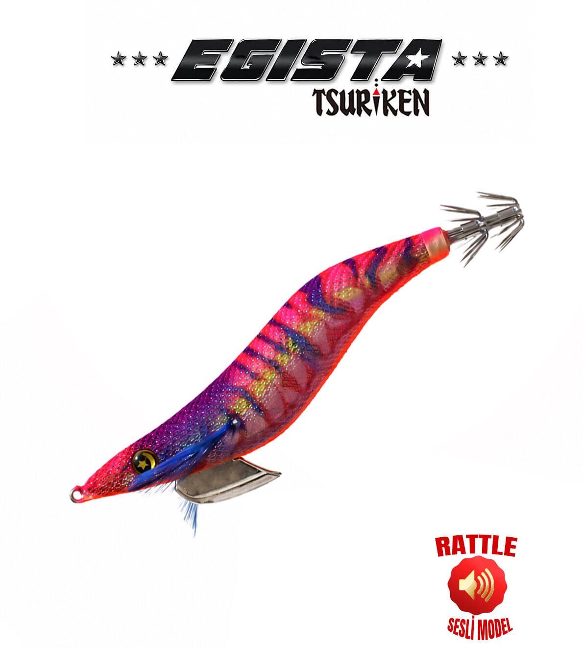 EGISTA RATTLE 3.0 KALAMAR ZOKASI 16G UV PINK