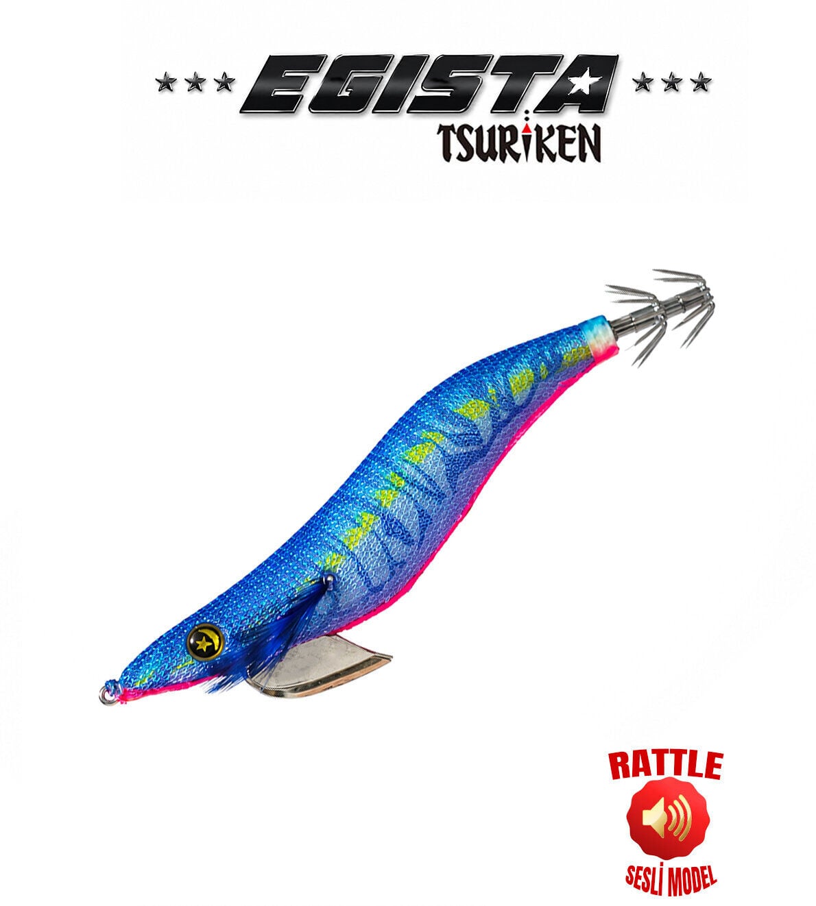 EGISTA RATTLE 3.5 KALAMAR ZOKASI 21G UV BLUE