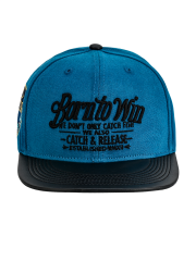 Fujin BTW Leather Visor Şapka Indigo