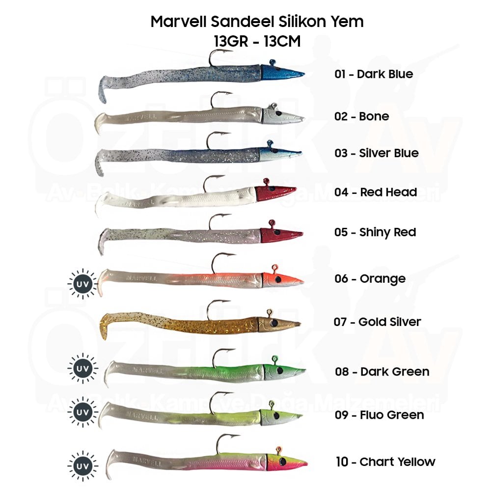 Sandeel Silikon Yem 13cm 13gr