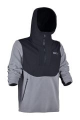 Fujin SeaGame Technical Polar Hoodie Black Grey