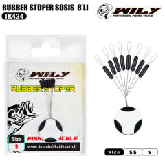 Wily TK434 Rubber Stoper Sosis 8′li 10 Adetli