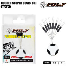 Wily TK434 Rubber Stoper Sosis 8′li 10 Adetli