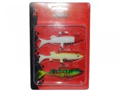 Captain 3068 Pluse Soft Turna Silikonu 3'lü Mix Set Suni Yem