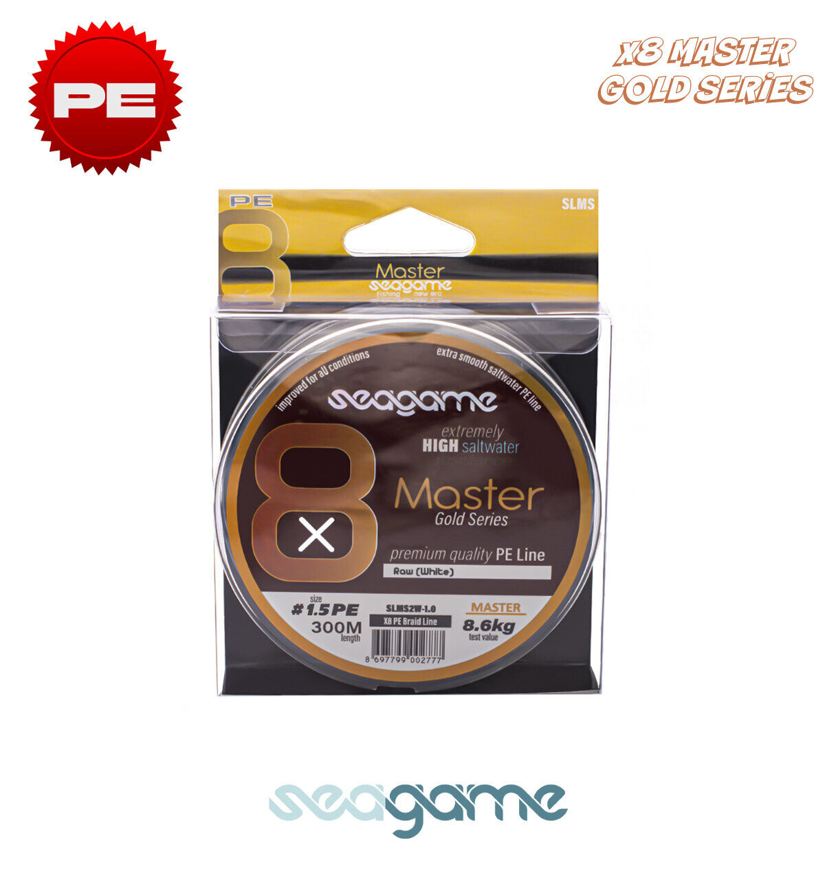 SEAGAME MASTER X8 PE 300M #0.20 WHITE