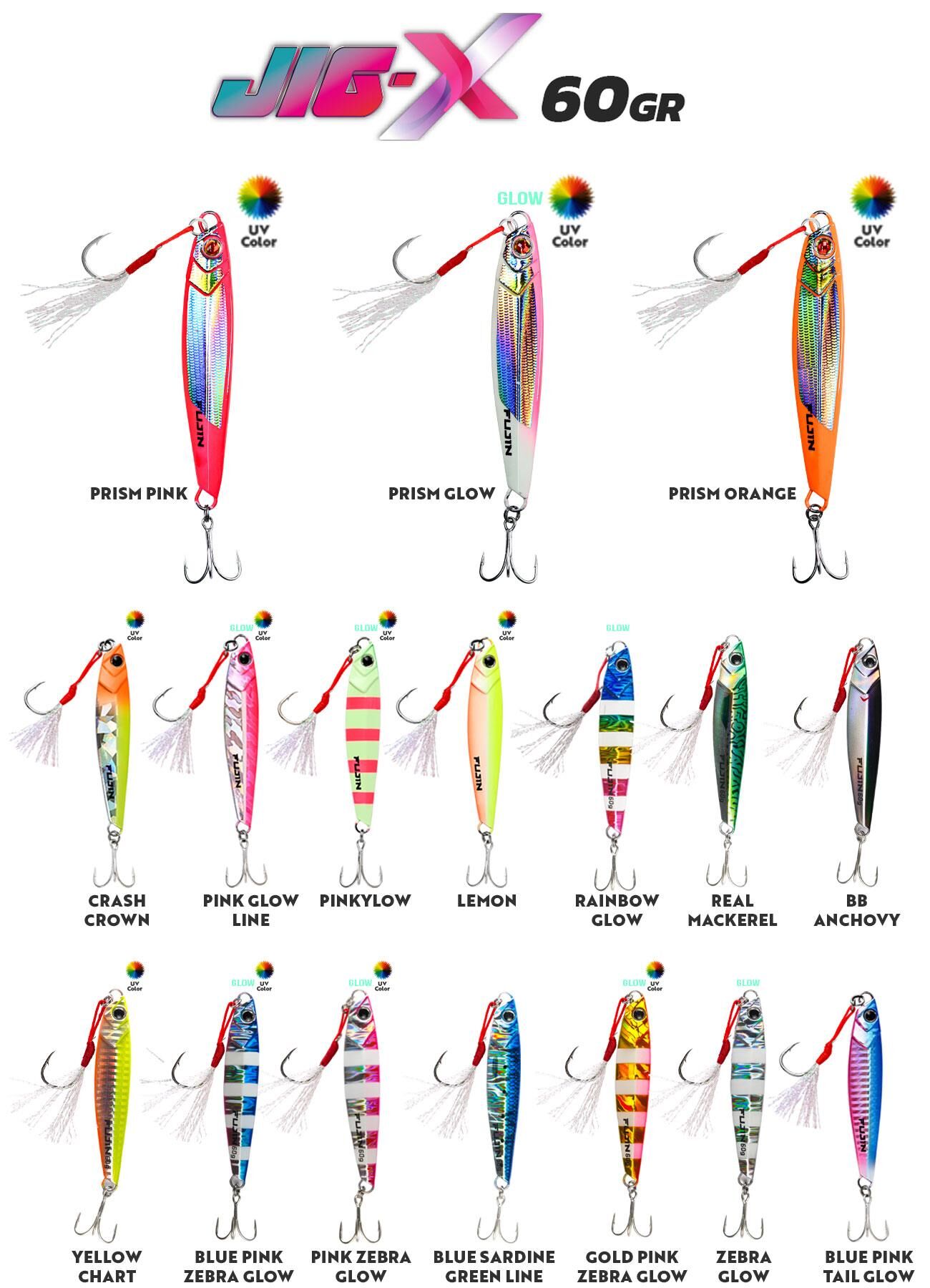 Fujin Jig-X 60gr Shore Jigging Jig Yem