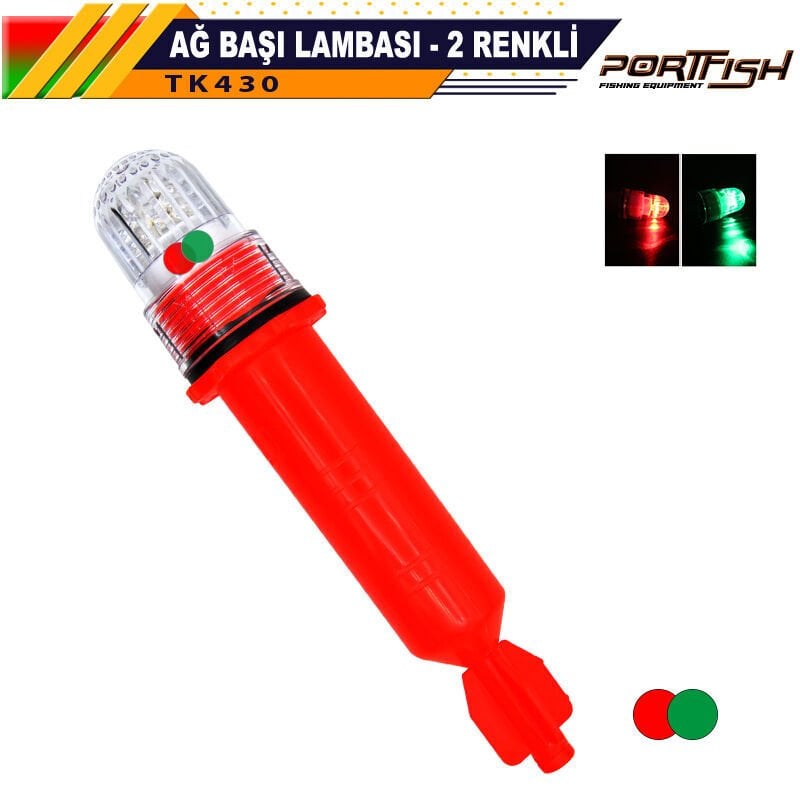 Portfish Ağ Başı Lambası İki Renkli