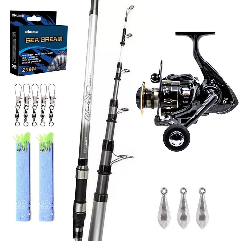 Okuma Wave Power 390 cm - Remixon Hiro 6000 Surf Olta Seti