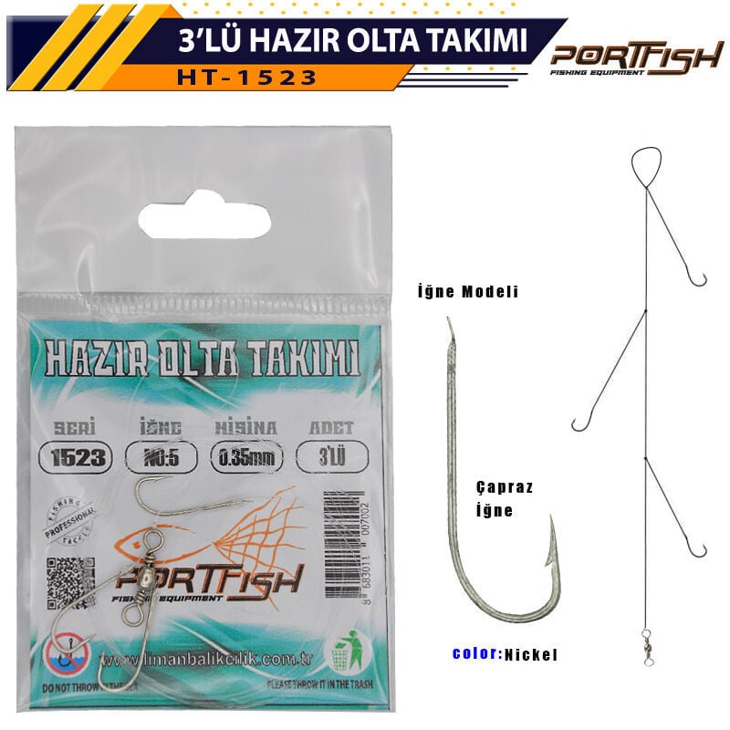 Liman 1523 Üçlü Hazır Yemli Hırsız Takım 100 Adetli
