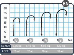 SPIINX X-HOOK İĞNE #8 BN 12P