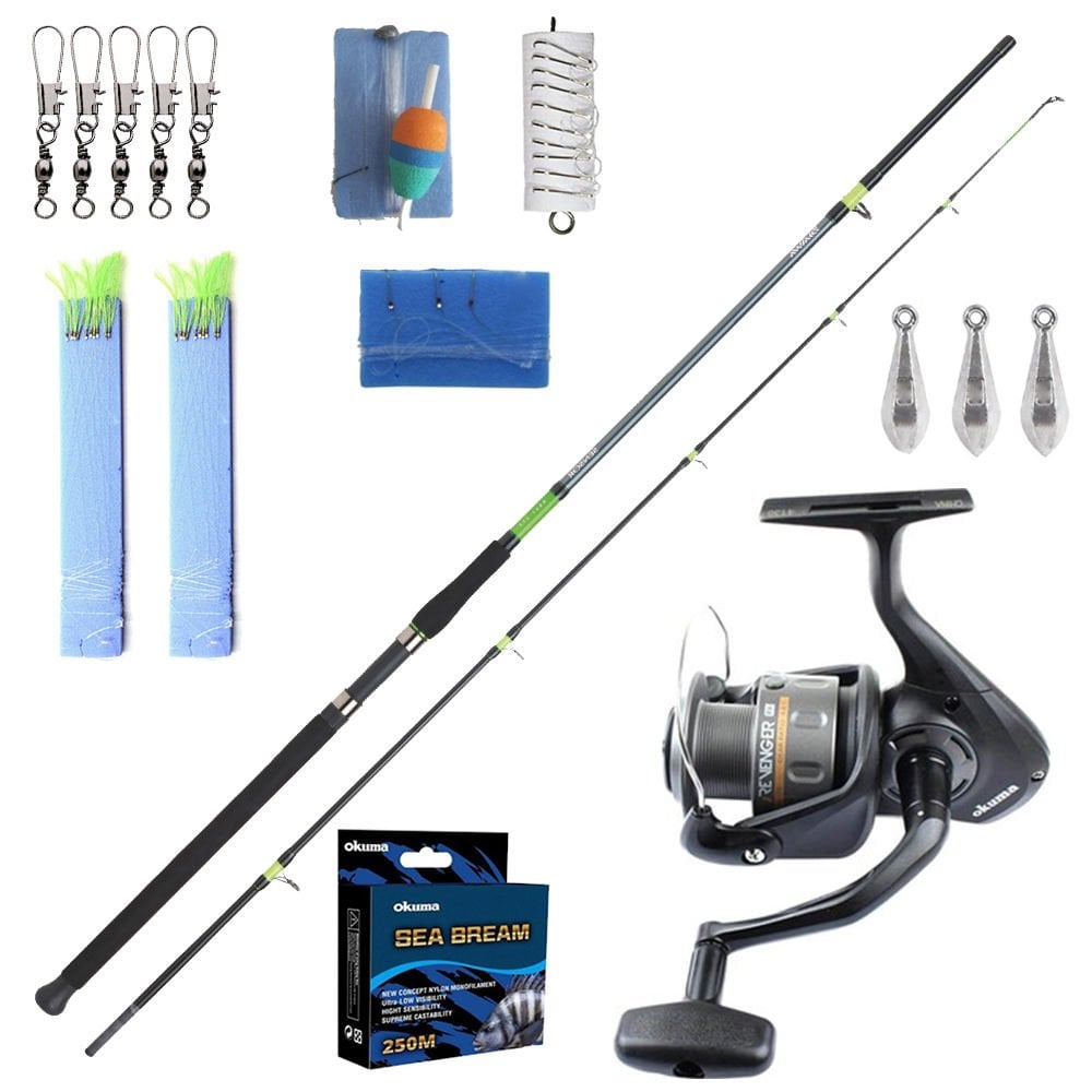 Okuma Revenger 55 - Daiwa Sensör 180cm Tekne Olta Seti