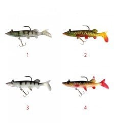 Captain 3547 Steady Pike Soft 12cm Turna Silikonu Suni Balık