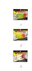 Captain 3557 Viper Soft 8.5cm Levrek Silikonu 4'lü Paket Silikon Yem