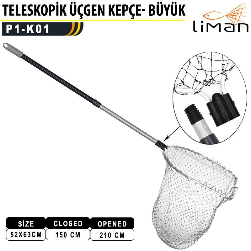 Liman Teleskopik  Üçgen Kepçe Büyük