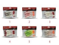 Captain 3567 Cracker Soft 10cm Levrek Turna Silikonu 3'lü Set Suni Balık