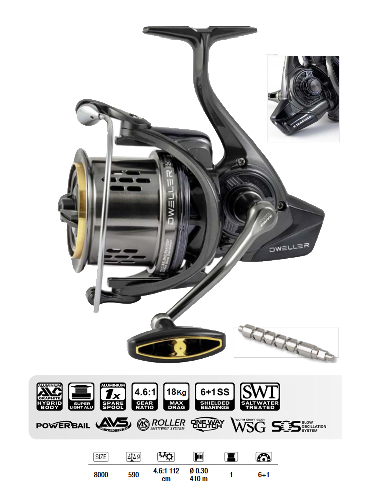 Trabucco DWeller Surf 8000 Surf Olta Makinesi