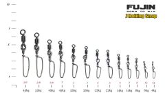 Fujin J Rolling Snap Bilyalı Kilitli Klips Black Nickel