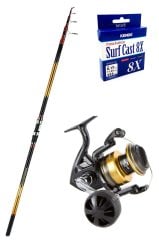 Okuma Savant 420cm - Shimano Socorro 8000 Surf Olta Seti