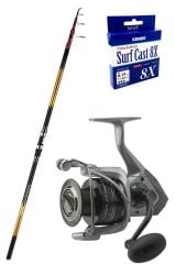 Okuma Savant 420cm - Okuma Tomcat 8000 Surf Olta Seti