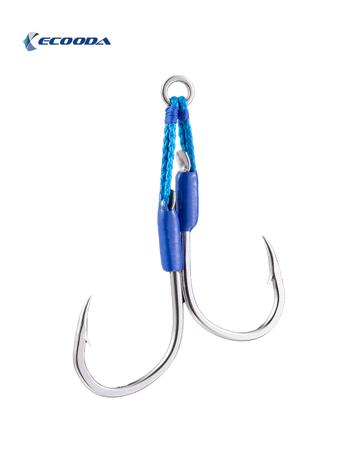 Ecooda Cyan Blue Speed Jigging Hooks Sawara