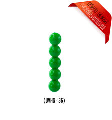 SPIINX FISH EGGS 10MM 25P CHEDDAR UV HOT GREEN 36