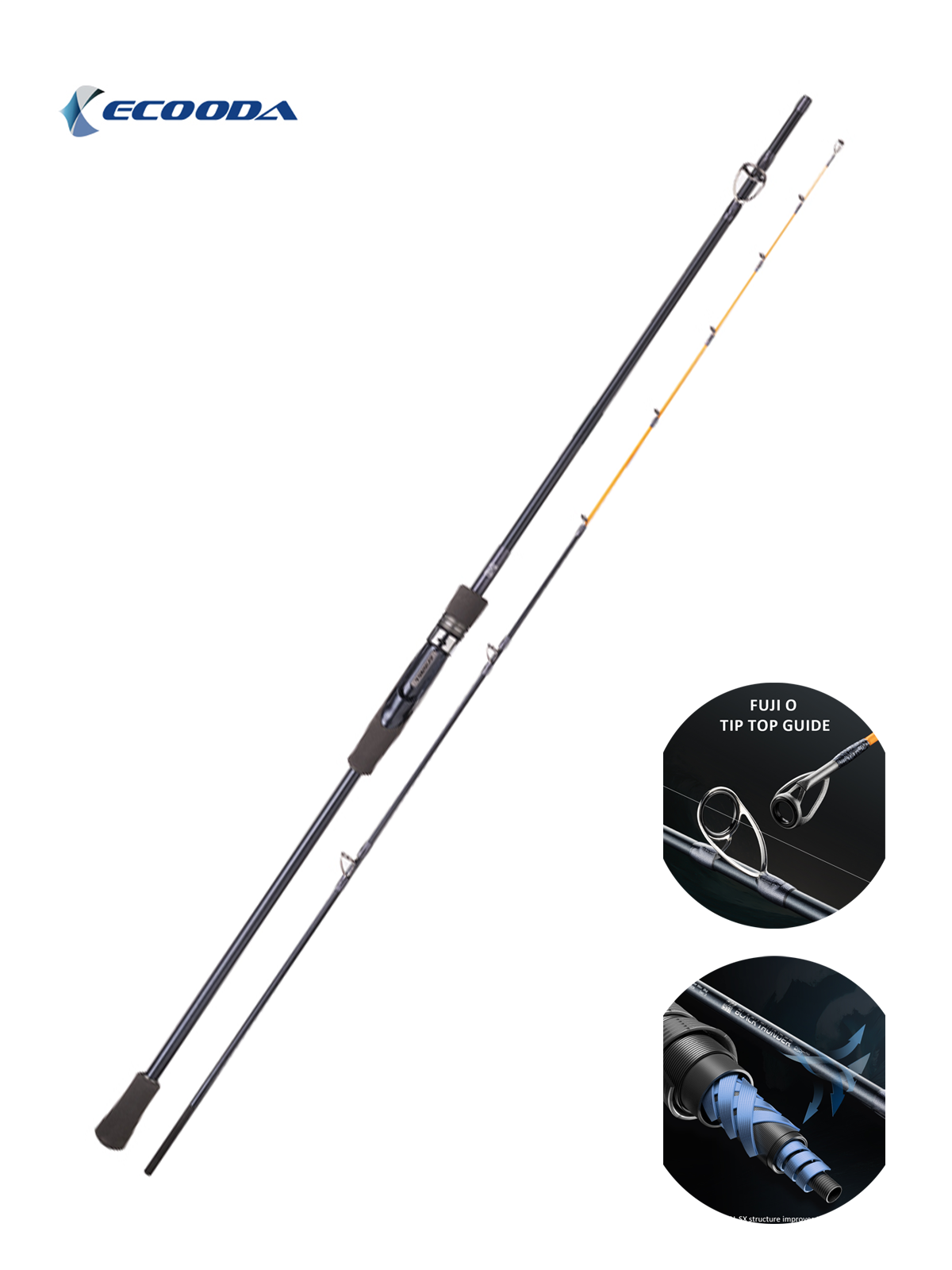 Ecooda Black Thunder 3 210cm 20-80g Boat-Tekne Kamışı