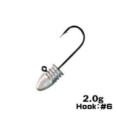 XESTA BULLET RIBHEAD JIG HEAD #6 4P 2.0G