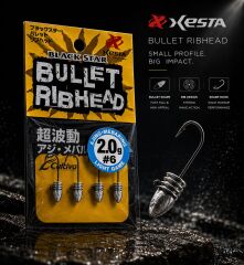 XESTA BULLET RIBHEAD JIG HEAD #6 4P 2.0G
