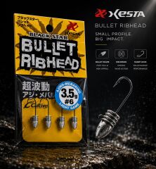 XESTA BULLET RIBHEAD JIG HEAD #6 4P 3.5G