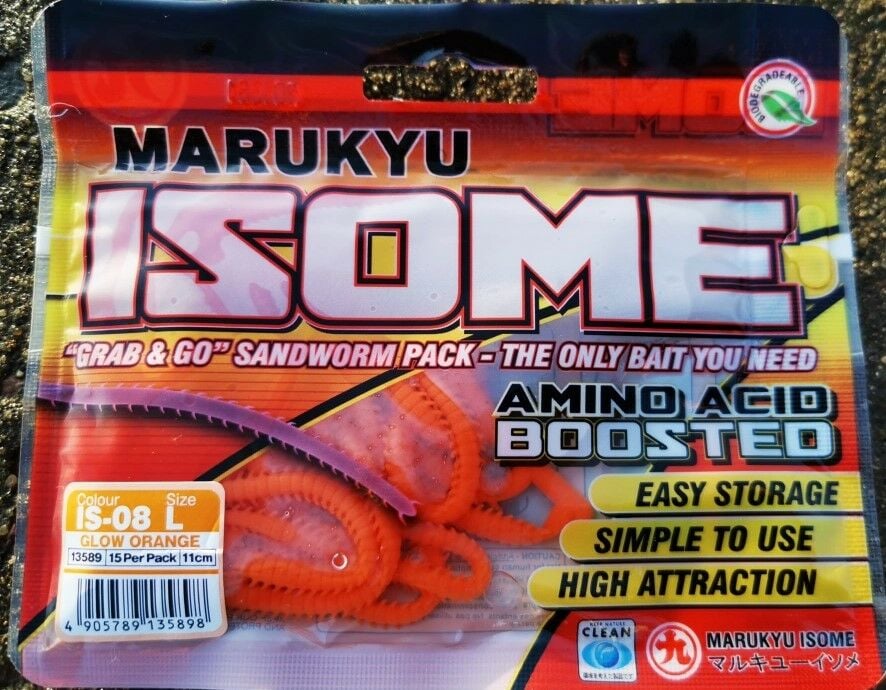 Marukyu ISOME IS-08L Glow Turuncu Large Silikon Yem
