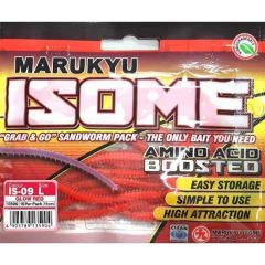 Marukyu ISOME IS-09L Glow Kırmızı Large Silikon Yem