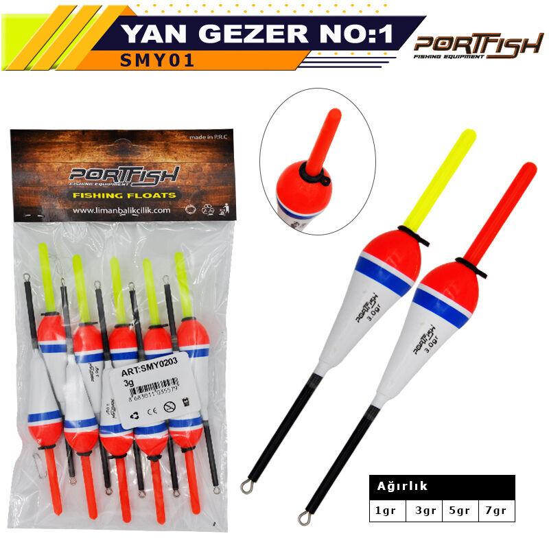 Portfish Balsa Şamandıra Yan Gezerli no:01 10 Adetli