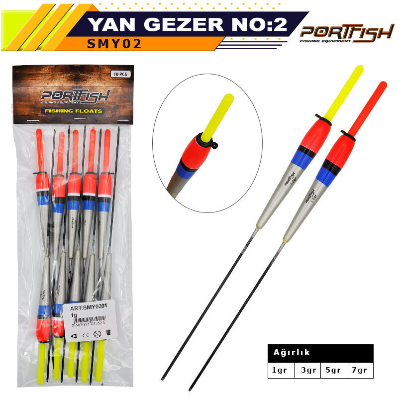 Portfish Balsa Şamandıra Yan Gezerli no:02 10 Adetli