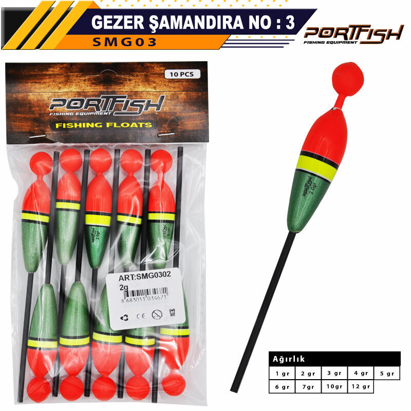 Portfish Balsa Şamandıra Gezer no:03 10 Adetli
