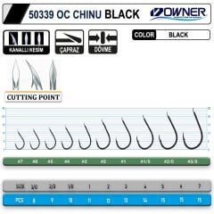 Owner 50339 Cut Chinu Black İğne