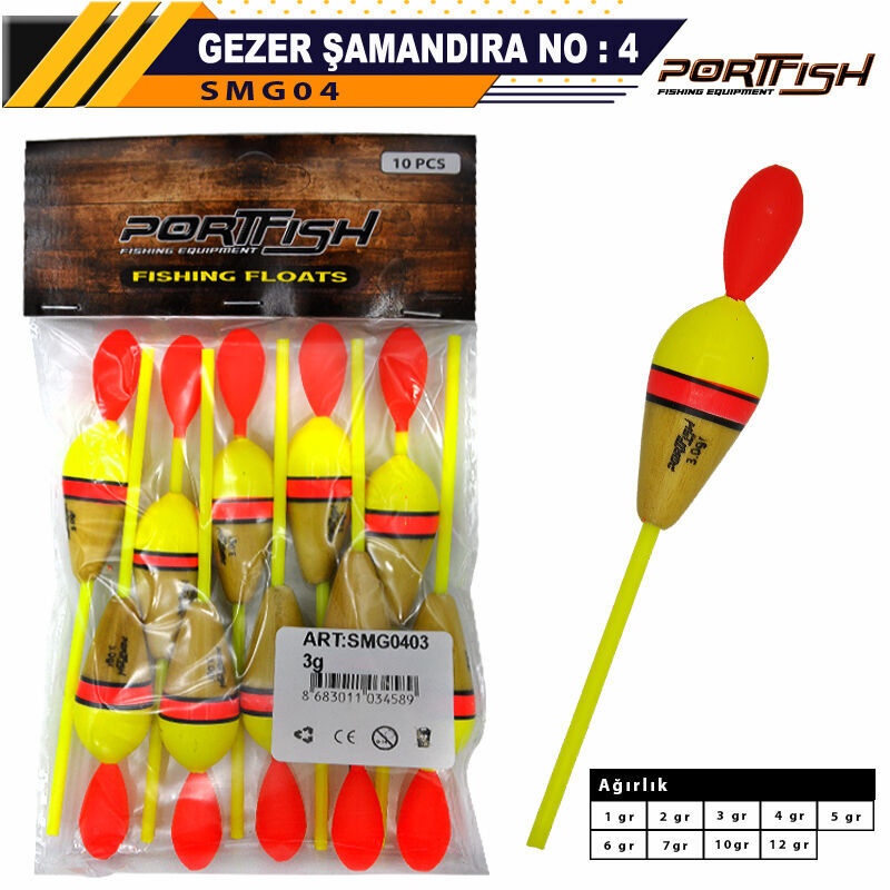 Portfish Balsa Şamandıra Gezer no:04 10 Adetli